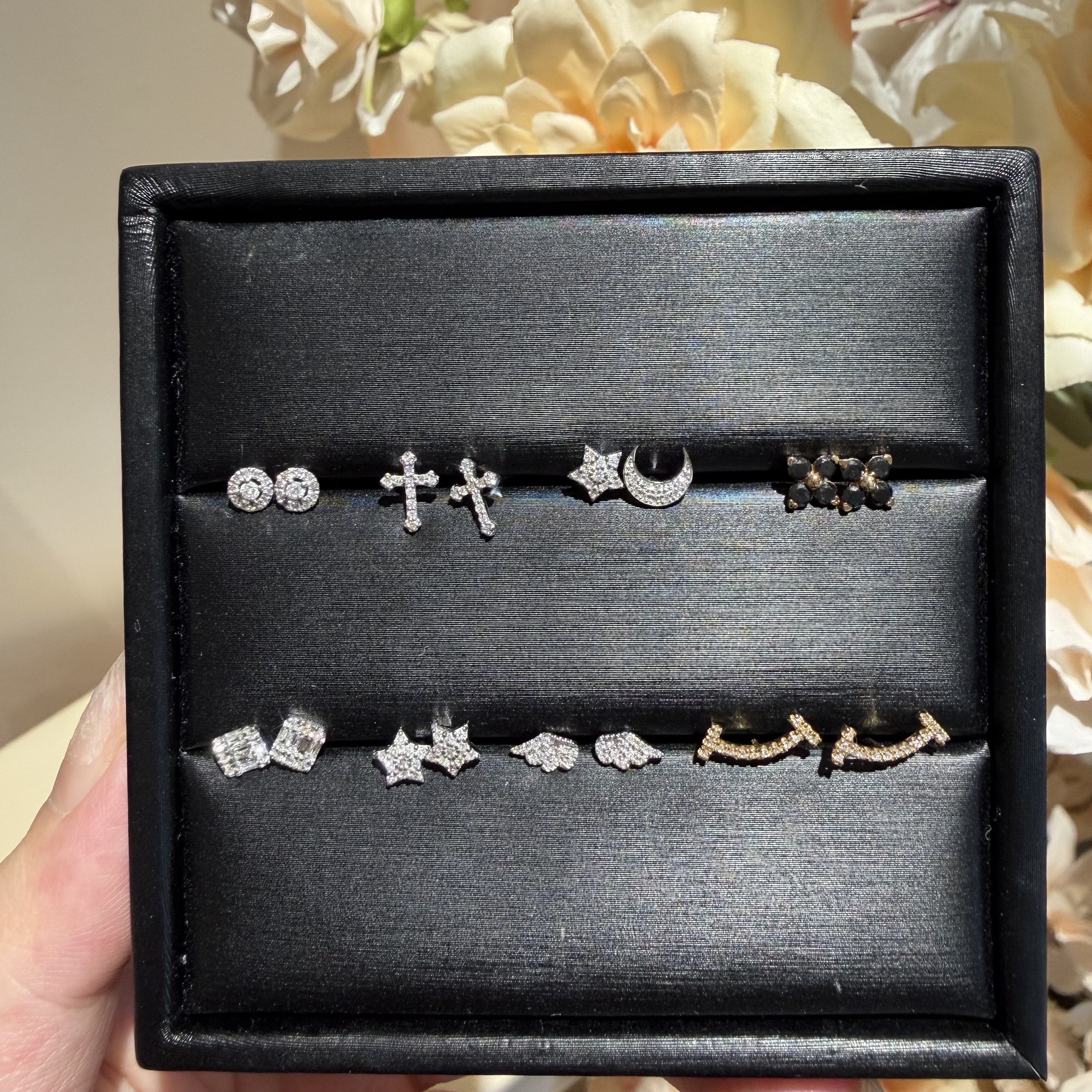 【一菲臻选】钻石耳饰-TG34-18K-多样性发其一|BZS4