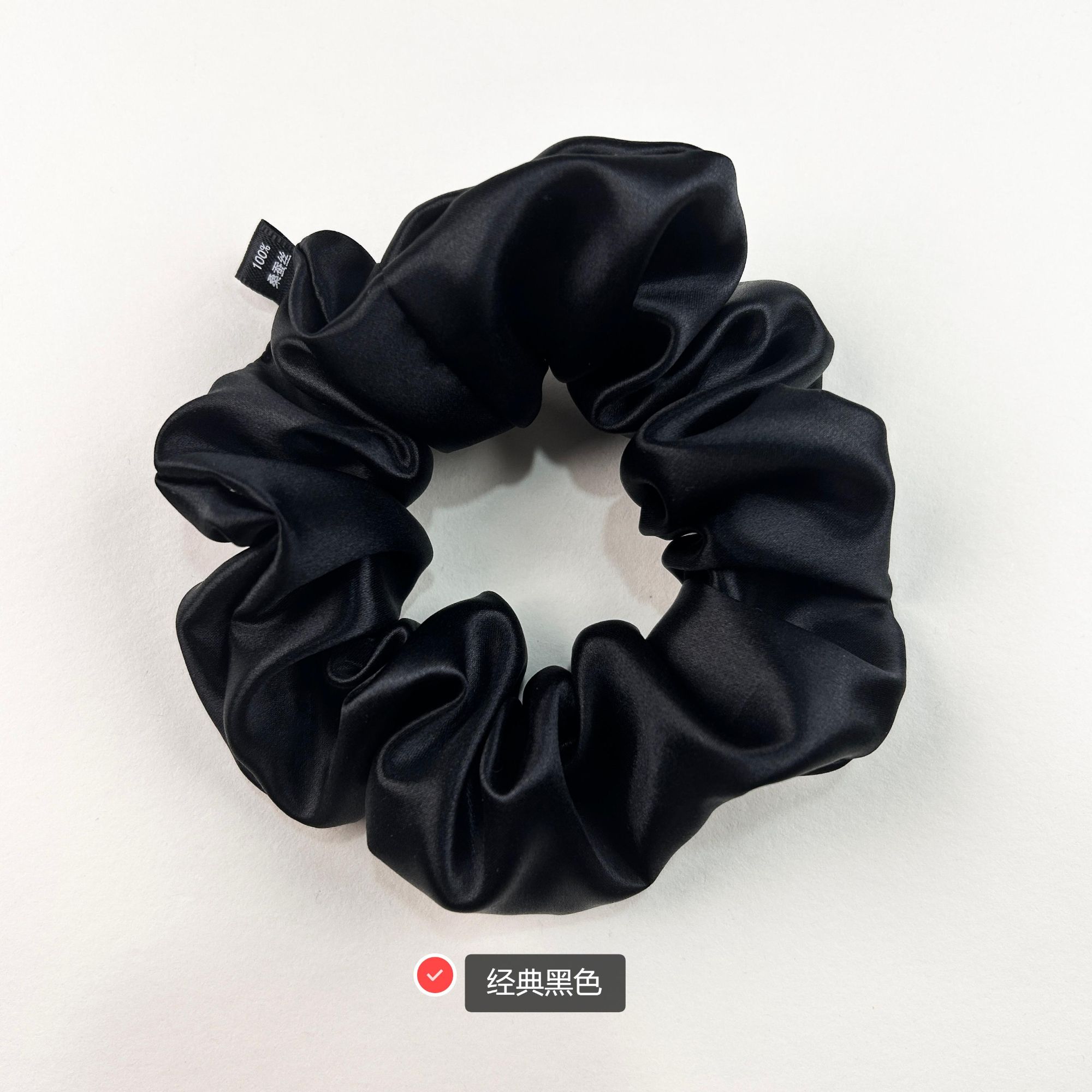 高品质4cm法式100%桑蚕丝大肠发圈时尚气质百搭真丝大肠发圈发绳