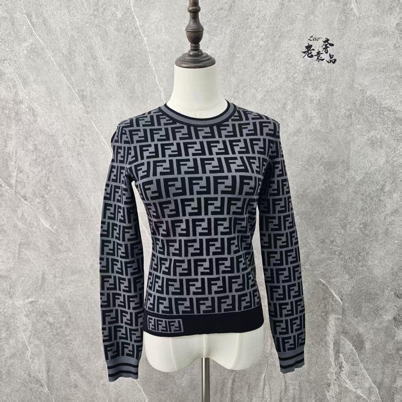 99新 FENDI/芬迪 海囤J/芬迪/上衣/38码/ds57544毛衣长袖