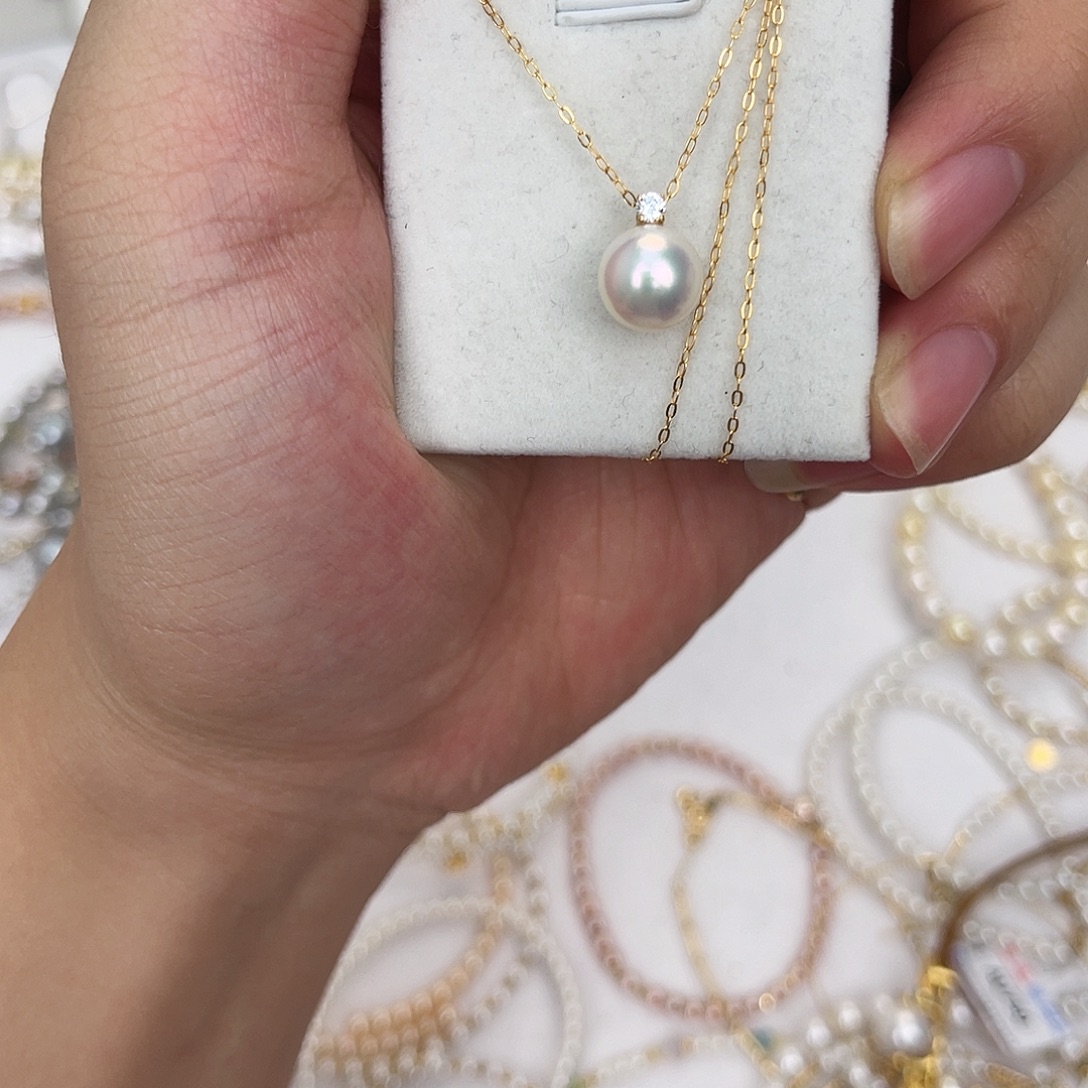 海水珍珠18K金镶嵌颈饰