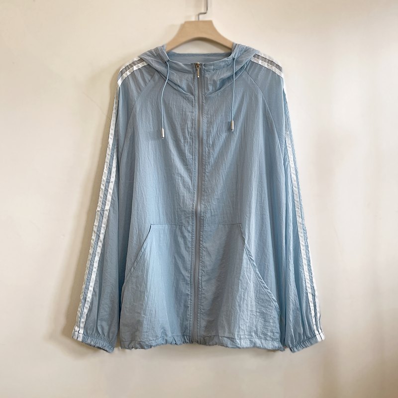 年轻中年妈妈装夏季轻薄速干透气连帽宽松防晒衣外套YX105392