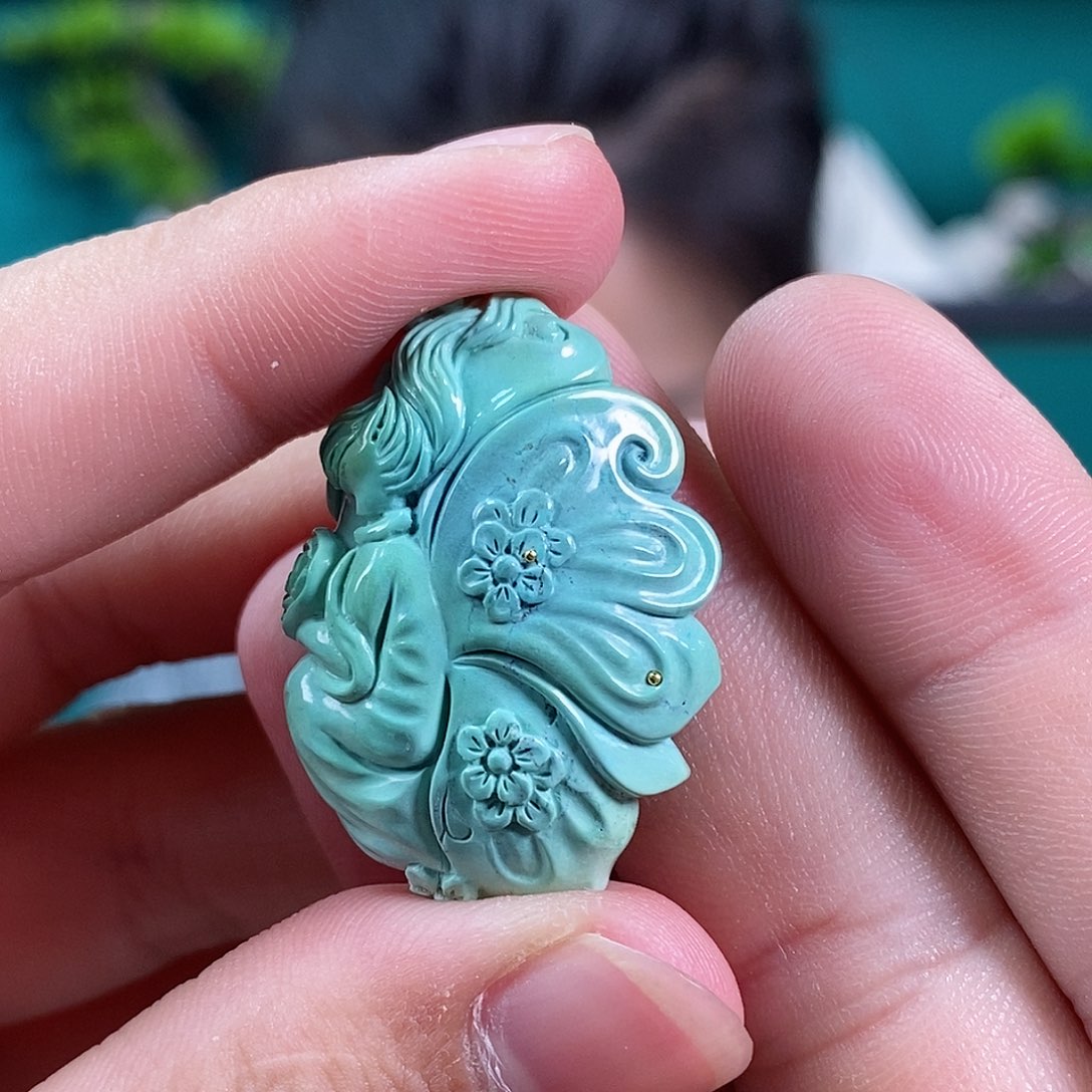 绿松石珠宝奇石未镶嵌