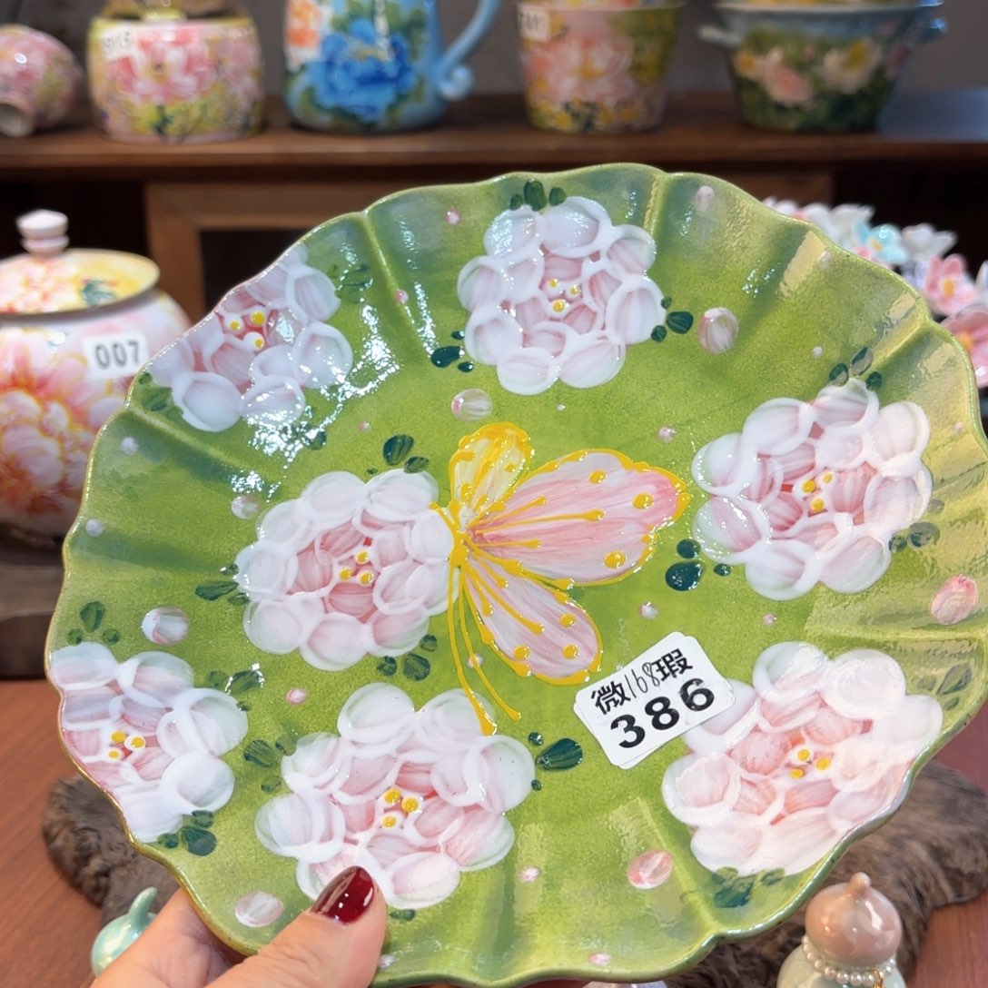 景德镇手绘高温釉下彩陶瓷茶具