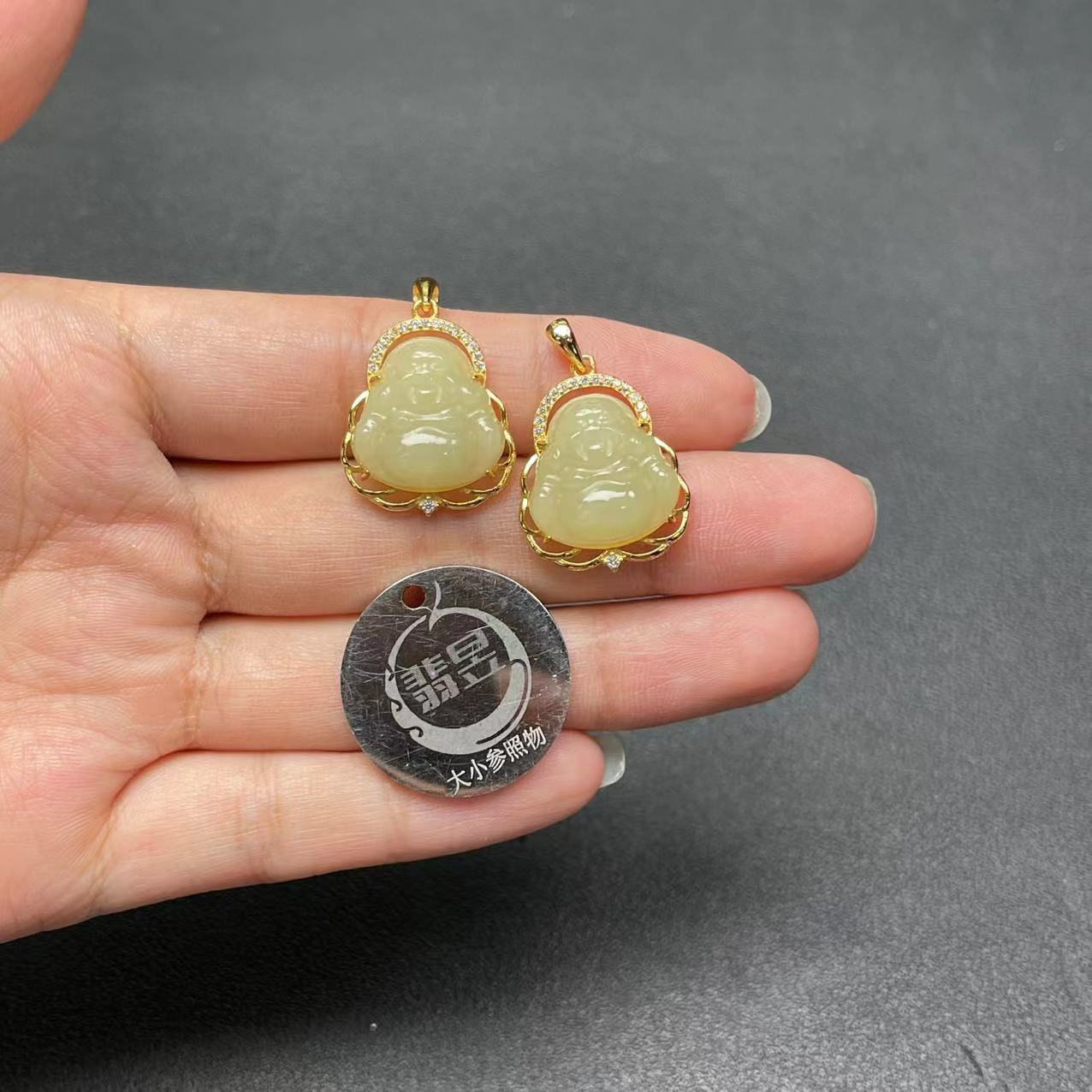 36245T02-4N6-和田玉吊坠S925银镶-多样性发其一