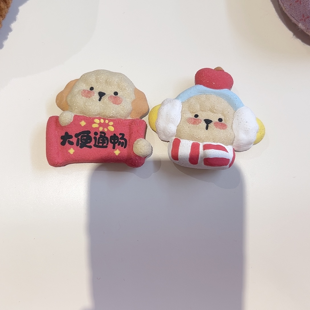 陶瓷猪***卷冰箱贴手作手作