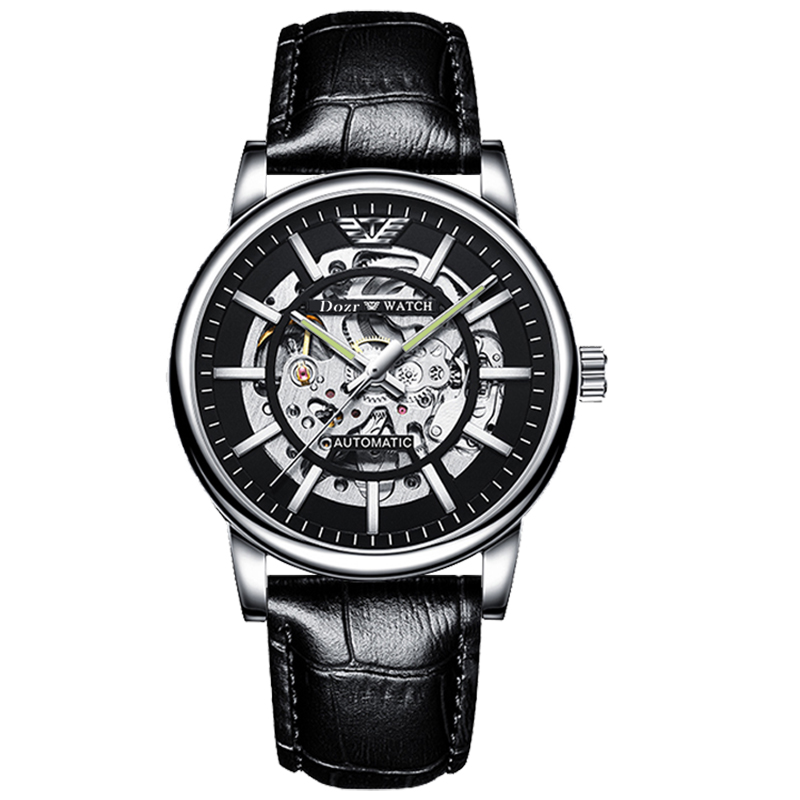【新春补贴】--DOZR黑武士--全新防水商务手表皮带款-37