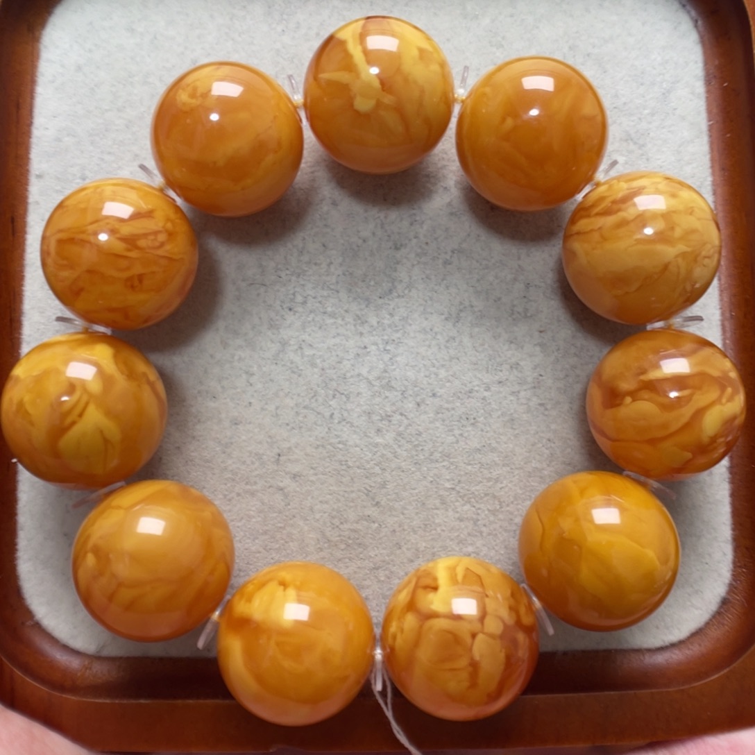 蜜蜡未镶嵌手串蜜蜡