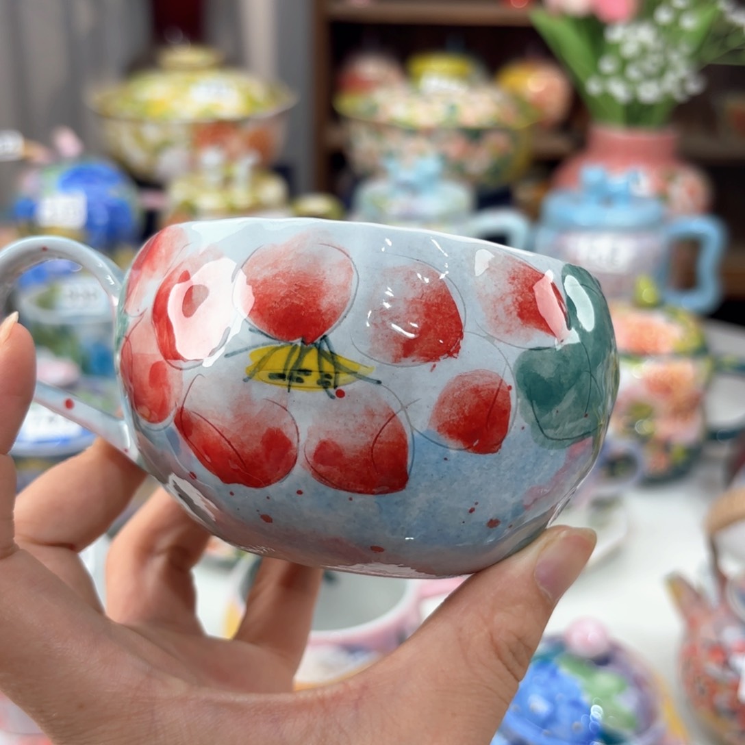 景德镇手绘高温釉下彩陶瓷茶具