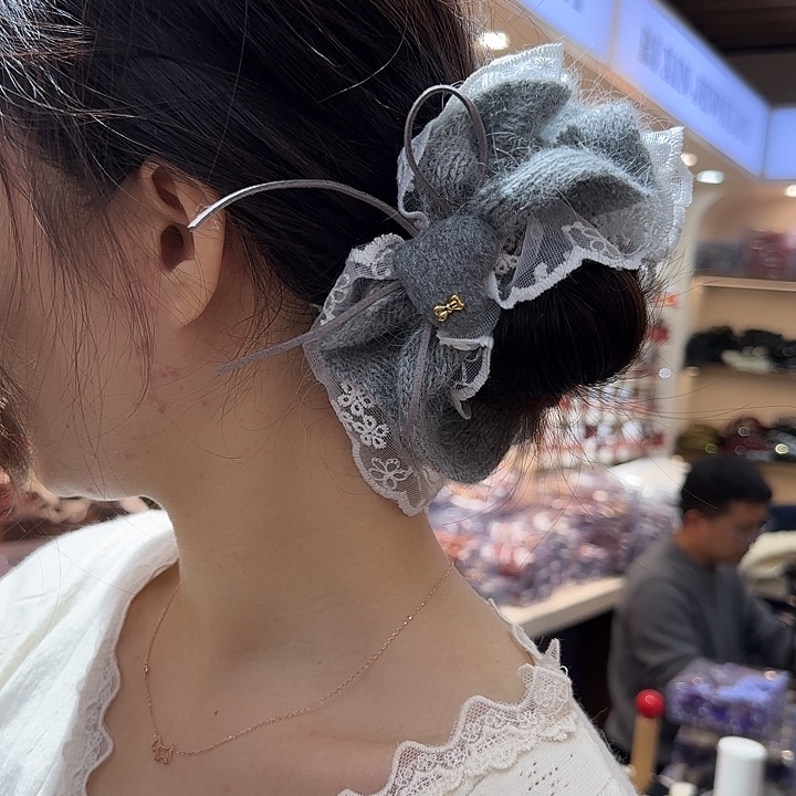 三醋酯纤维灰色养毛发圈-27