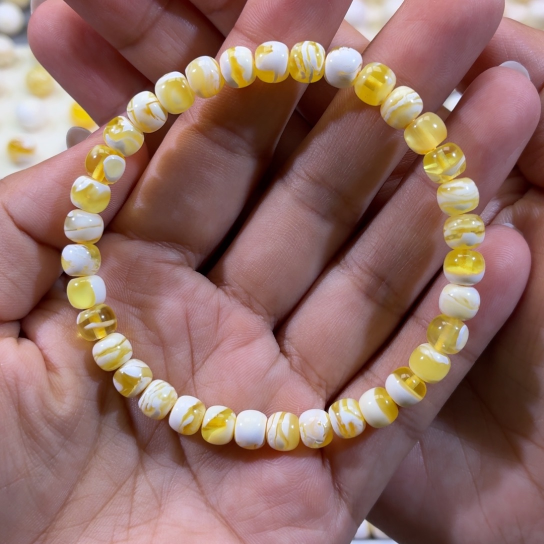 发***财琥珀未镶嵌裸石6.8