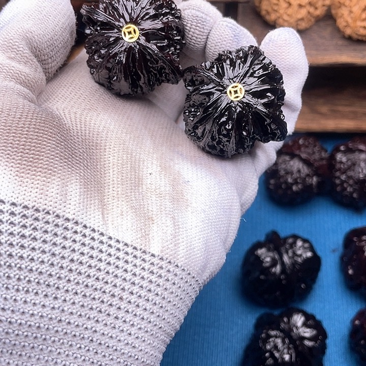 文玩核桃吊坠磨盘镶嵌