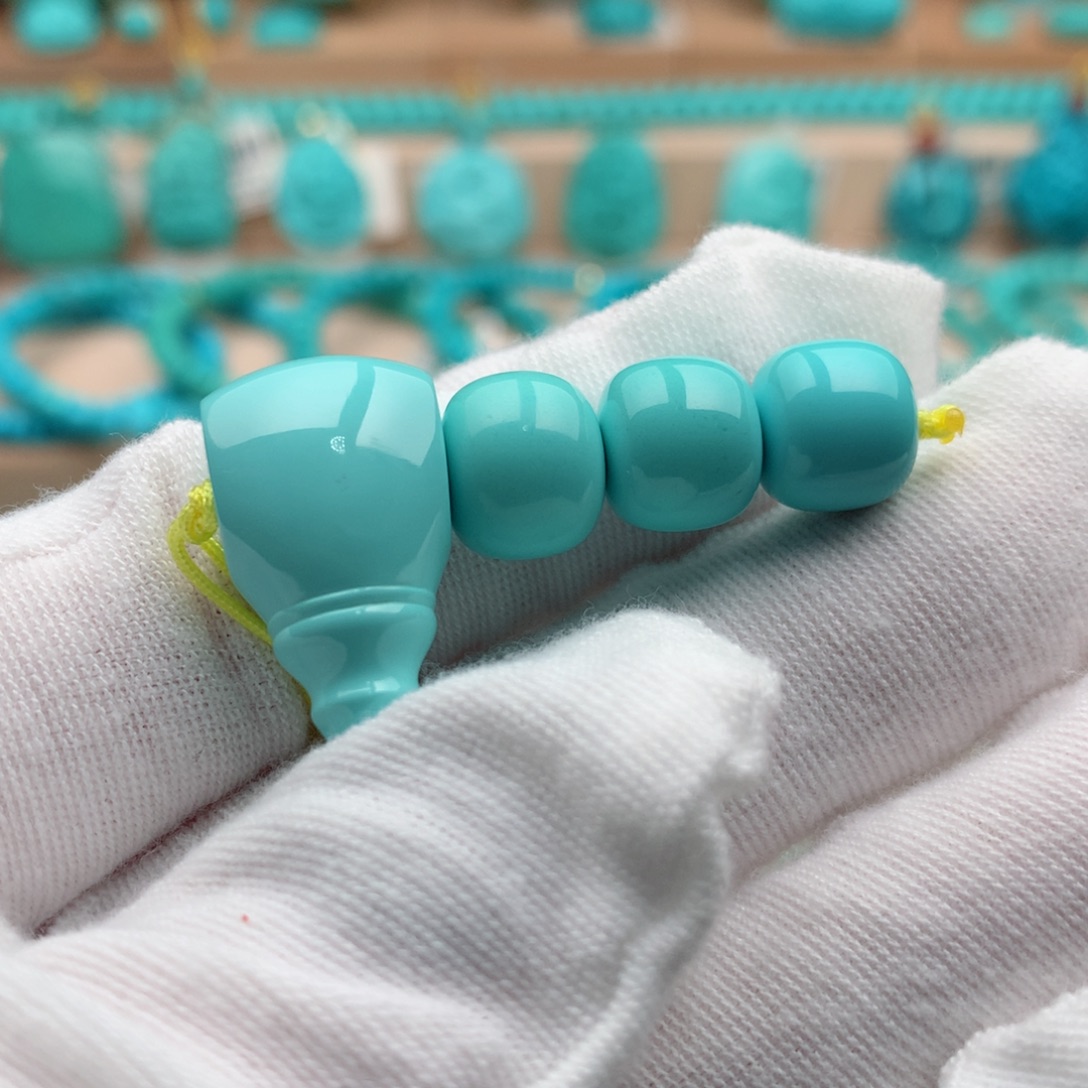 绿松石未镶嵌珠宝奇石9.5mm