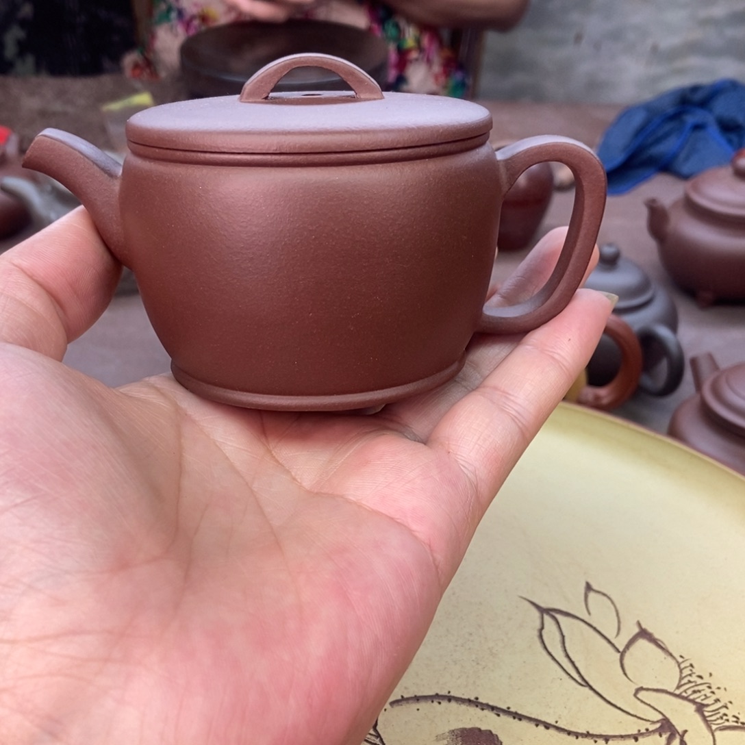 茶壶紫砂五号井底槽清老母亲制作容量240