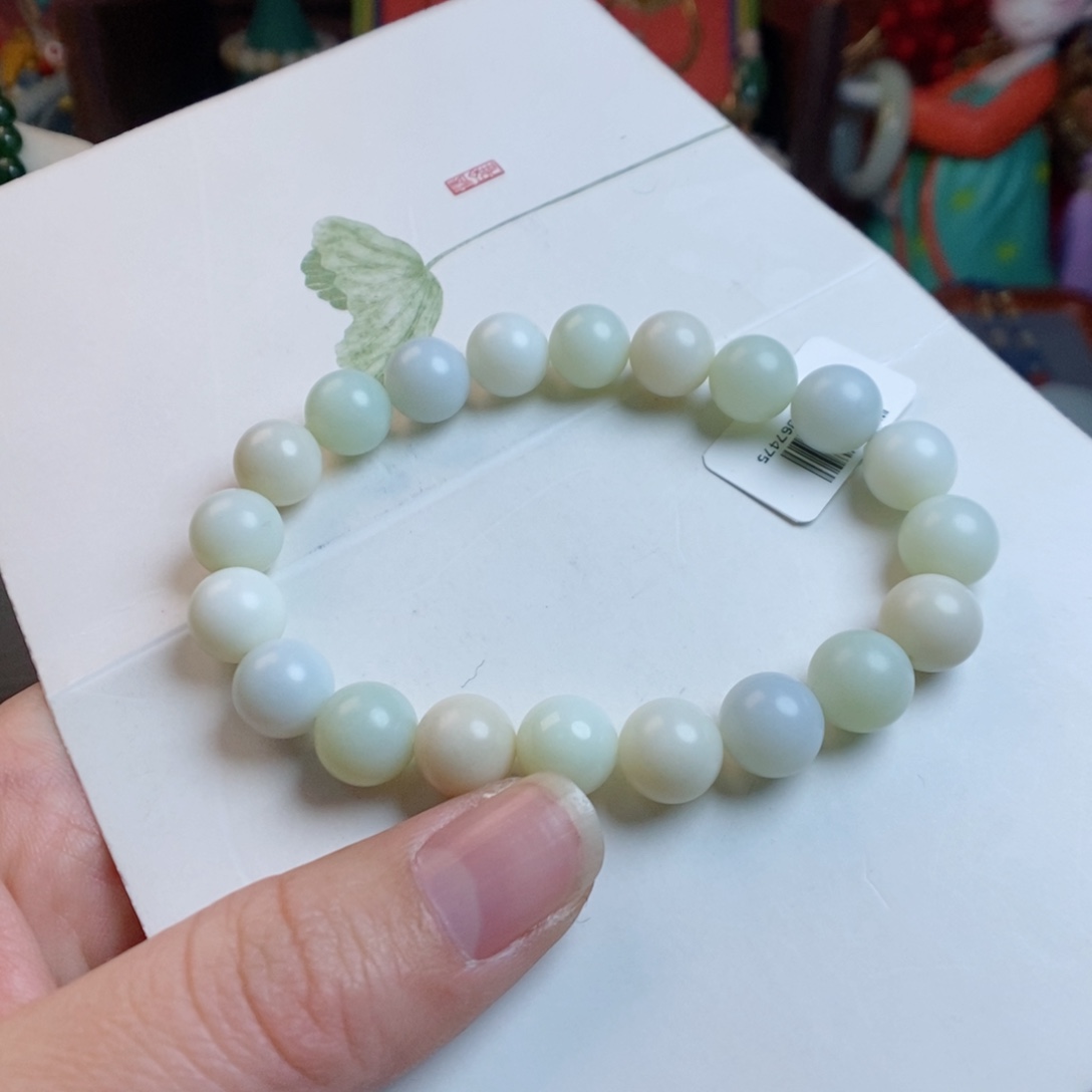 和田玉手链未镶嵌米达