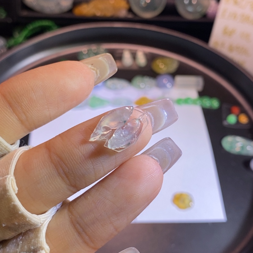 【闪购商品】翡翠挂件未镶嵌鱼