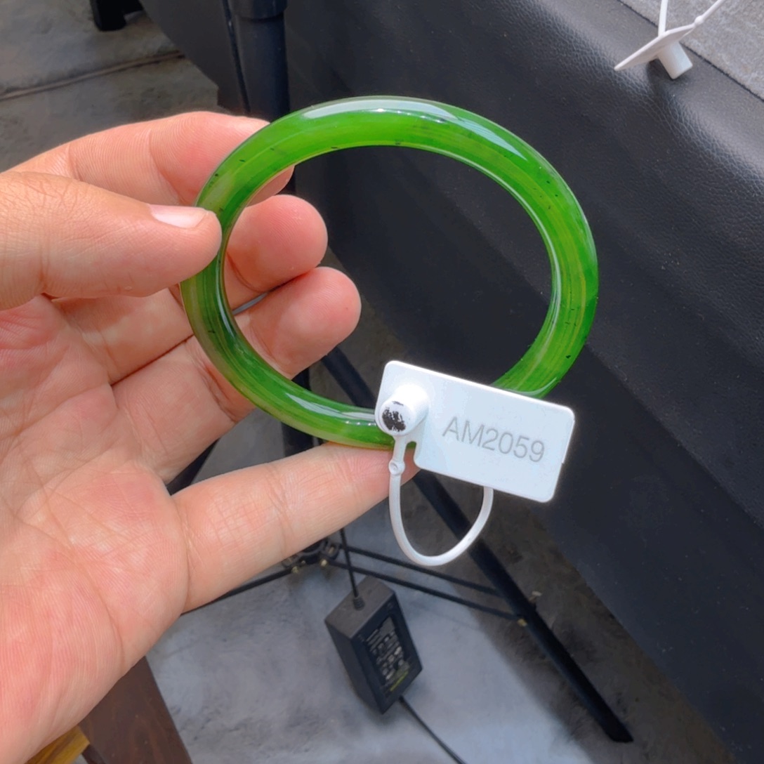 和田玉（碧玉）手镯未镶嵌61