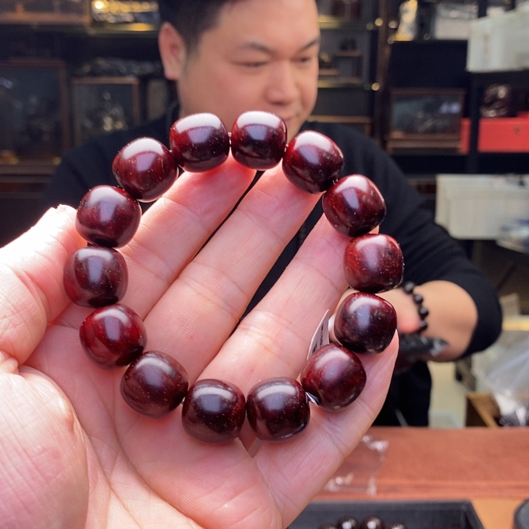 轻***歌檀香紫檀（小叶紫檀）手串/手链15