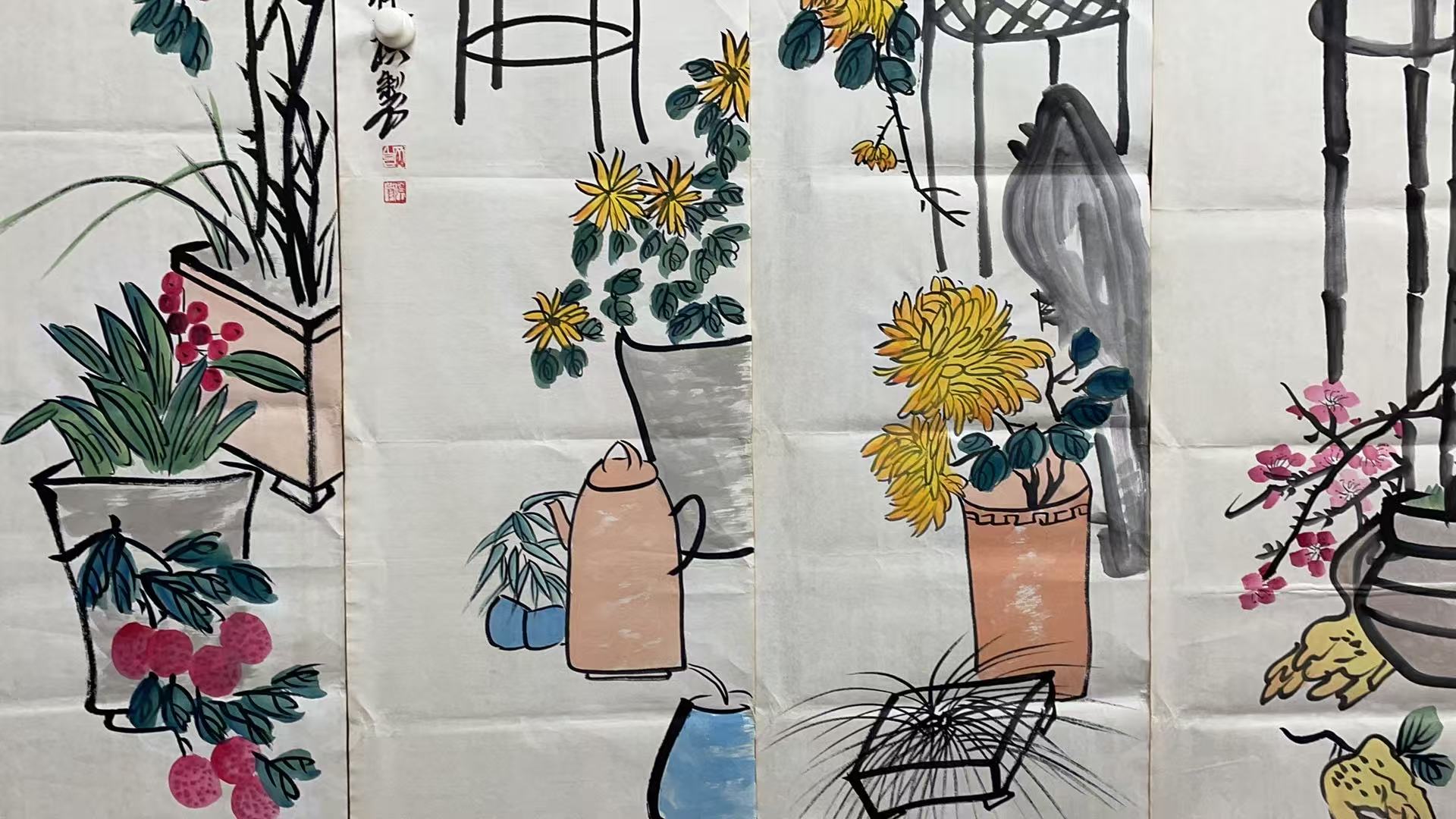 【优斯特】精品四条屏装饰画通用链接