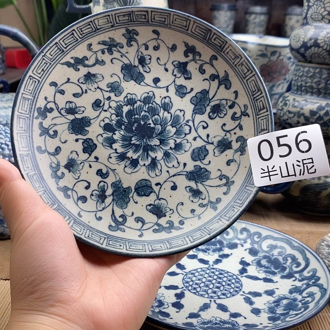 手工手绘青花高温陶瓷