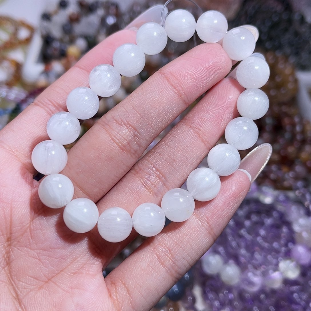 水晶手链未镶嵌白兔毛10