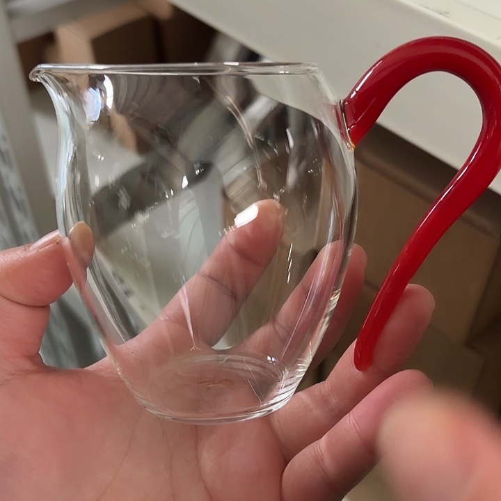 玻璃手工艺品玻璃茶器朱红依然