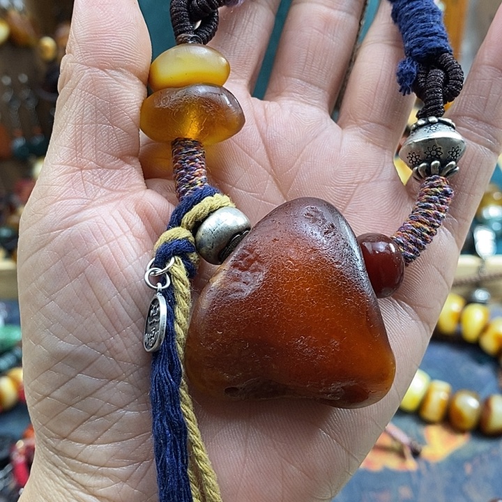 蜜蜡未镶嵌项链项链