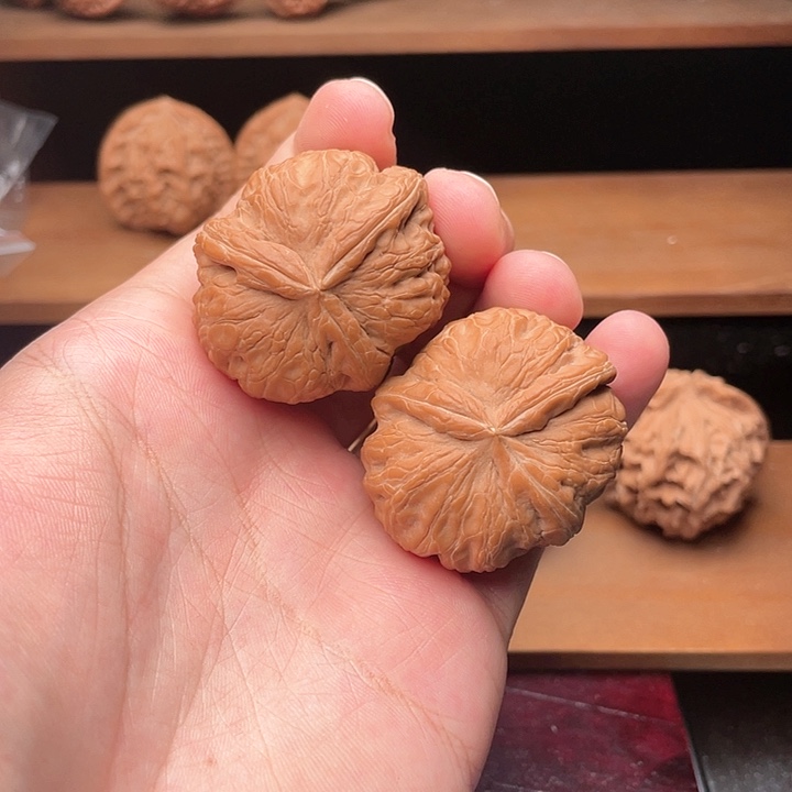 吊坠文玩核桃42.8全品平谷元宝三棱