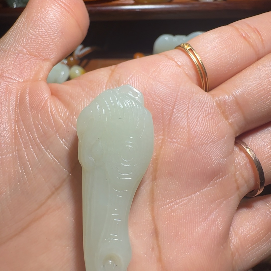 和田玉未镶嵌挂件