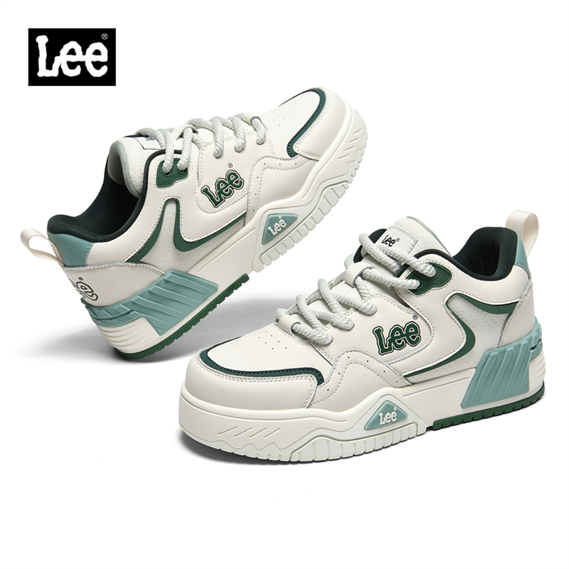 Lee鞋子男2025四季高端面包鞋新款男士运动休闲板鞋透气百搭潮鞋