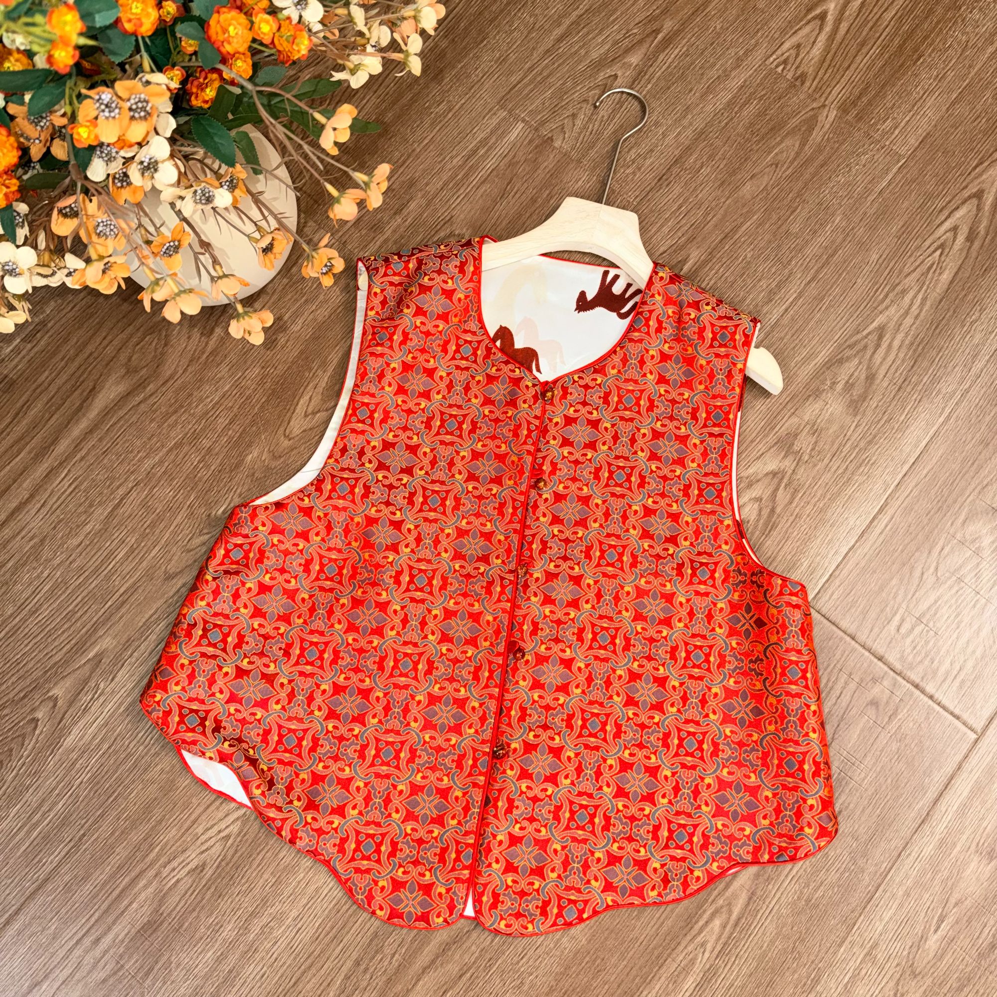 【大季原创】W182冬季新款马甲中国风马夹新中式复古显瘦古风