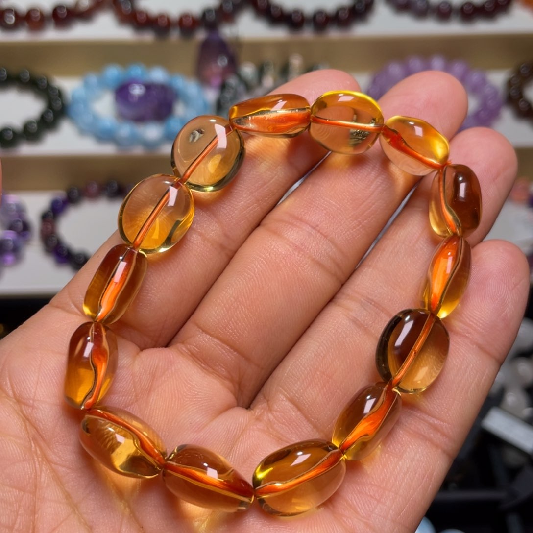 水晶手链未镶嵌巴西暴力黄