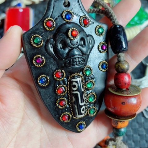 紫金钵盂菩提把件