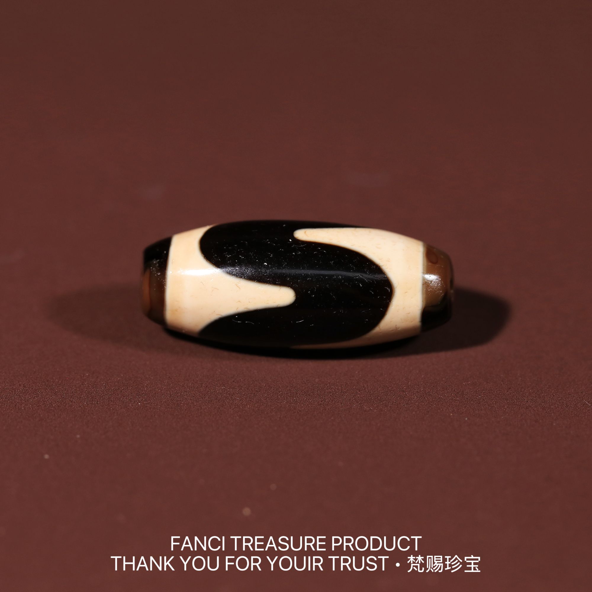 梵赐珍宝·【行运任晓攀老超顶料】虎芽33.7x14.2mm天珠
