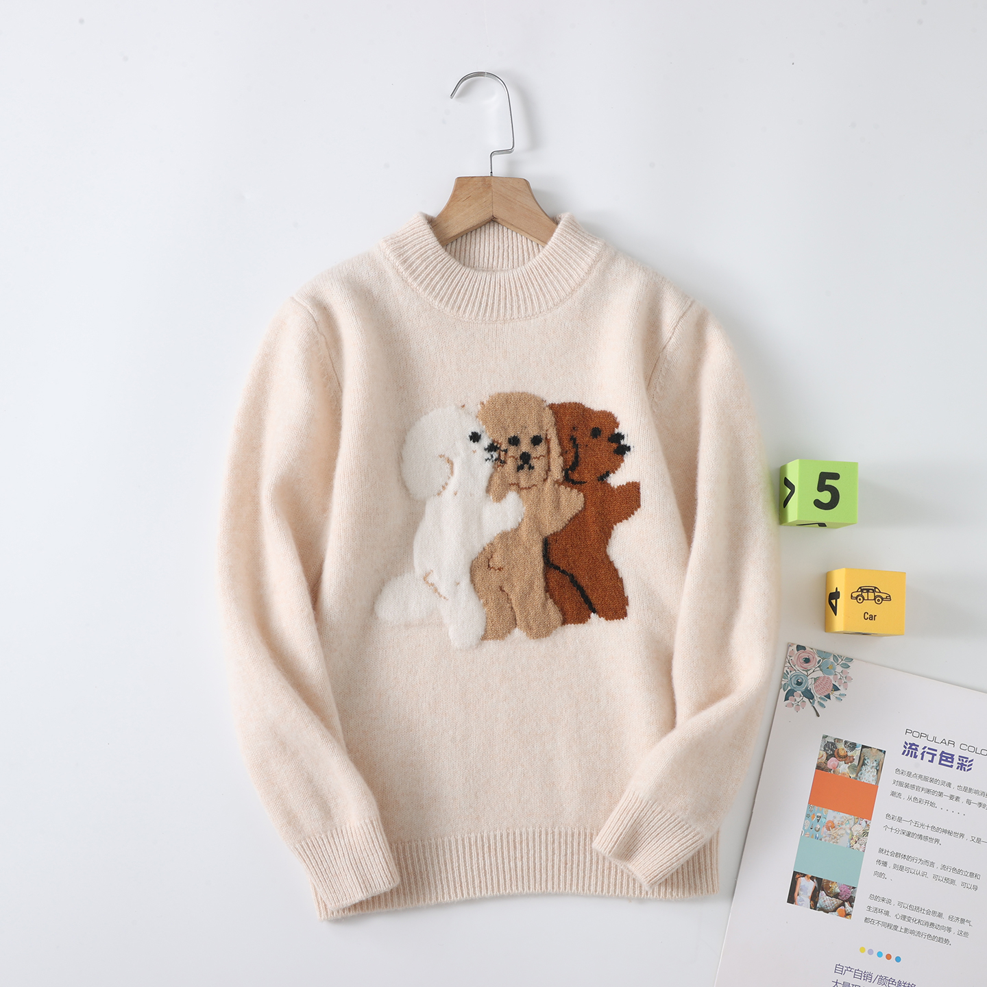 【2025新款】新款百搭双股三只小泰迪男女生同款