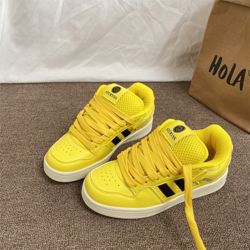 面包鞋女多巴胺夏季新款情侣ins2025春季休闲百搭透气学生板鞋