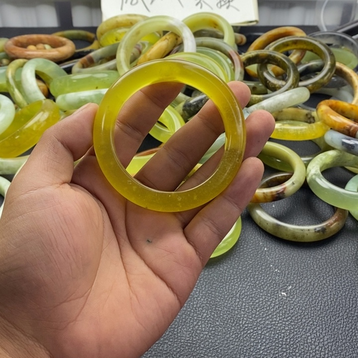 蛇纹石玉合金手镯