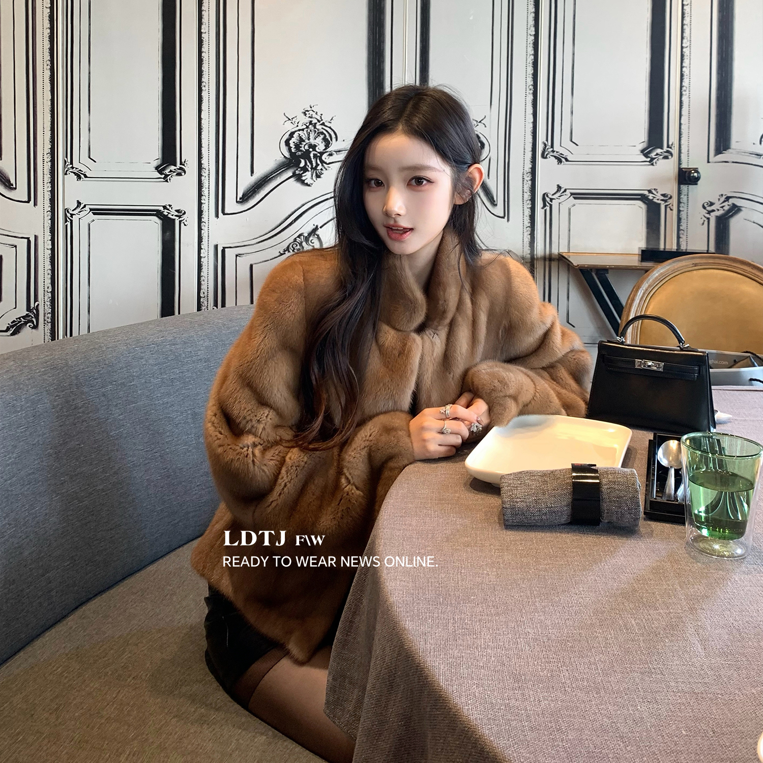 SD35 LDTJ高定【中古貂】奢级丹麦皇冠短二稀有帕斯条本色褪色母貂