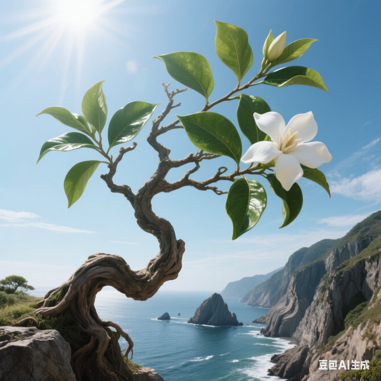 海岛栀子花斜飘怪桩枝干老度高端盆景素材一物一拍请勿自拍