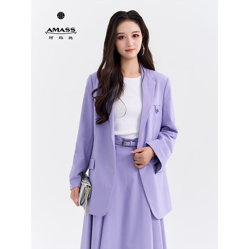 AMASS/阿玛施新款秋季时尚气质轻职场通勤西装外套女 5400604