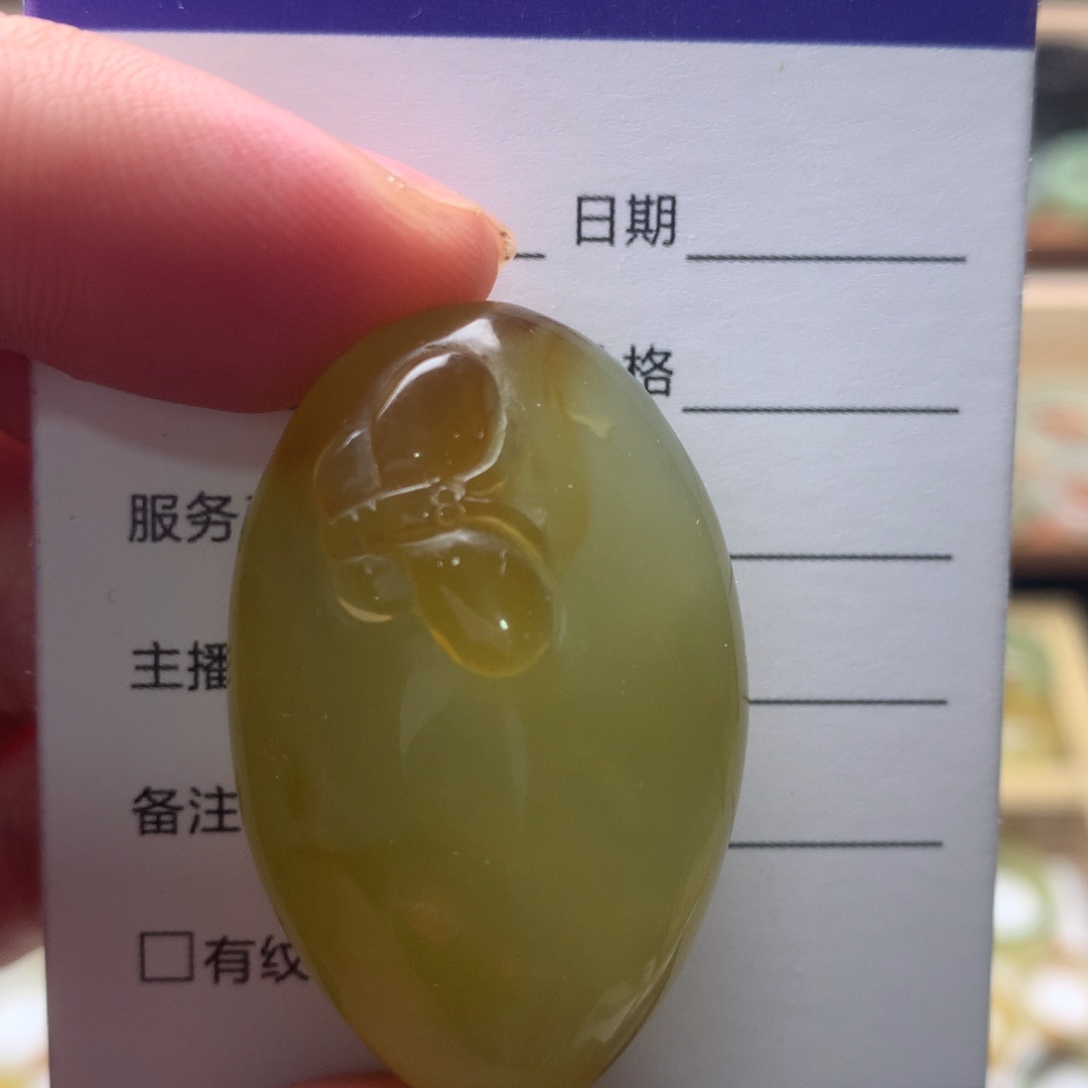 未镶嵌蛇纹石玉颈饰天然岫玉