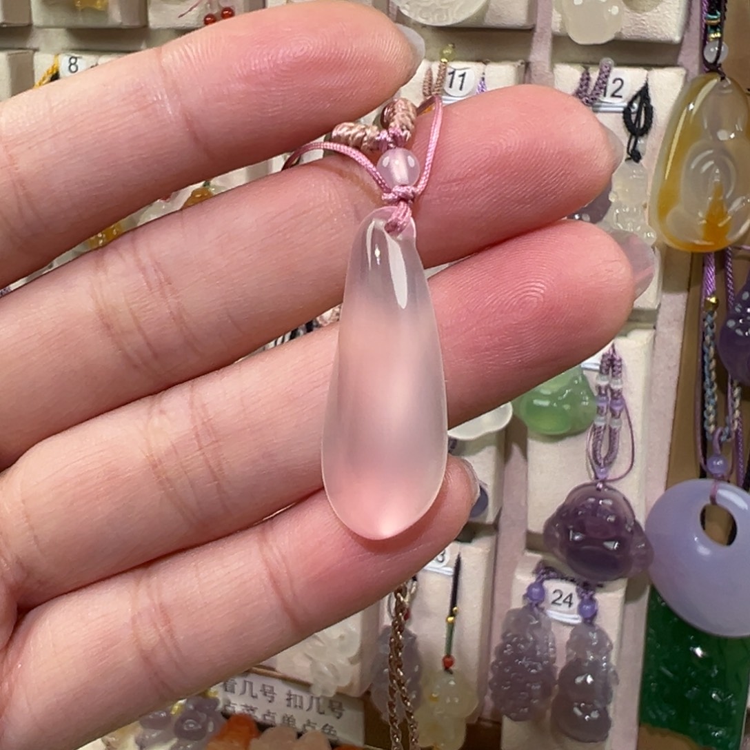 玛瑙/玉髓未镶嵌吊坠(赠链)