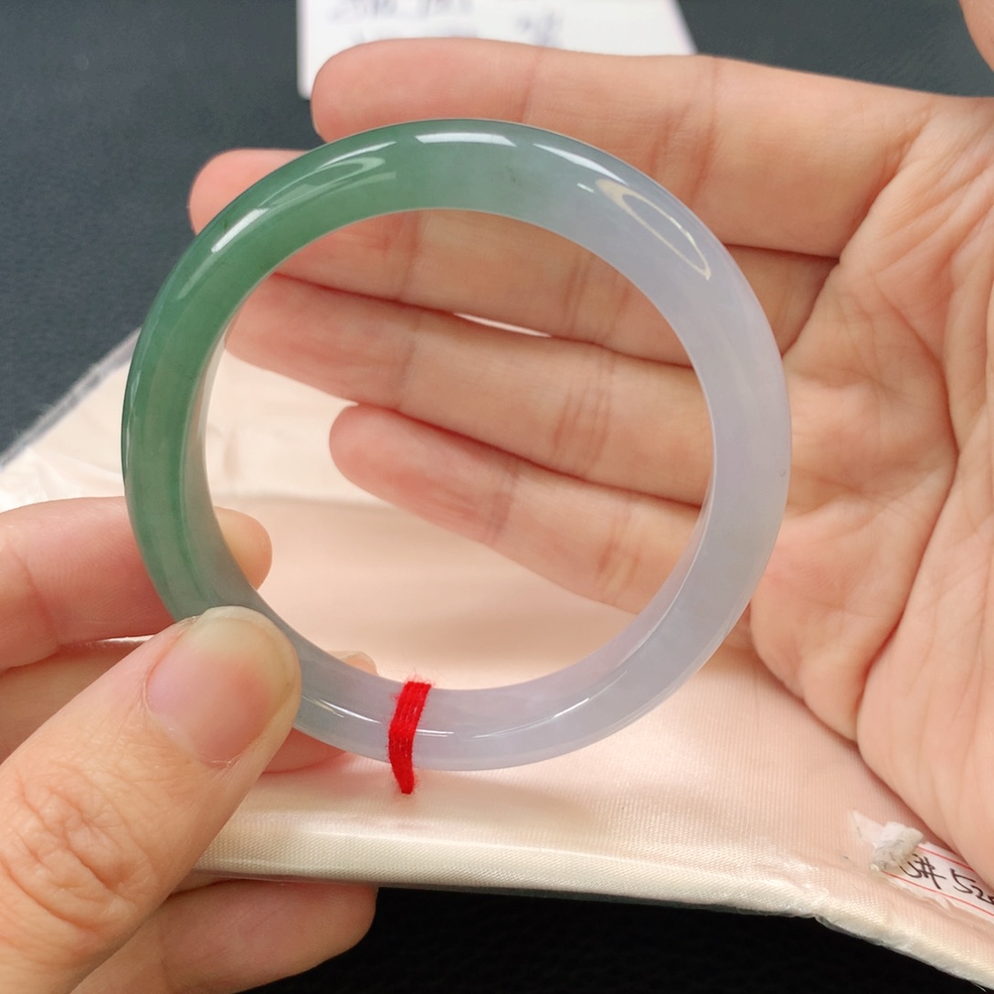 翡翠手镯未镶嵌贵妃52.5