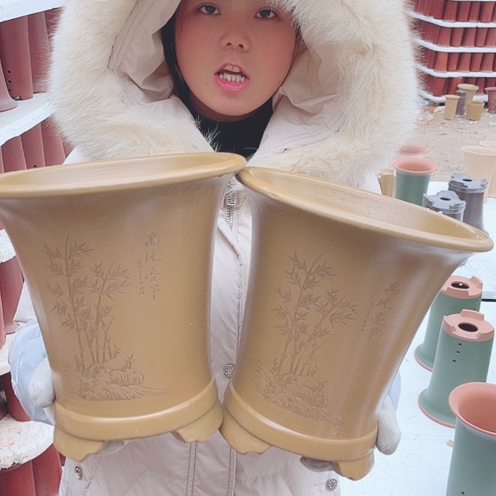 花盆紫砂宜兴紫砂精品花盆 