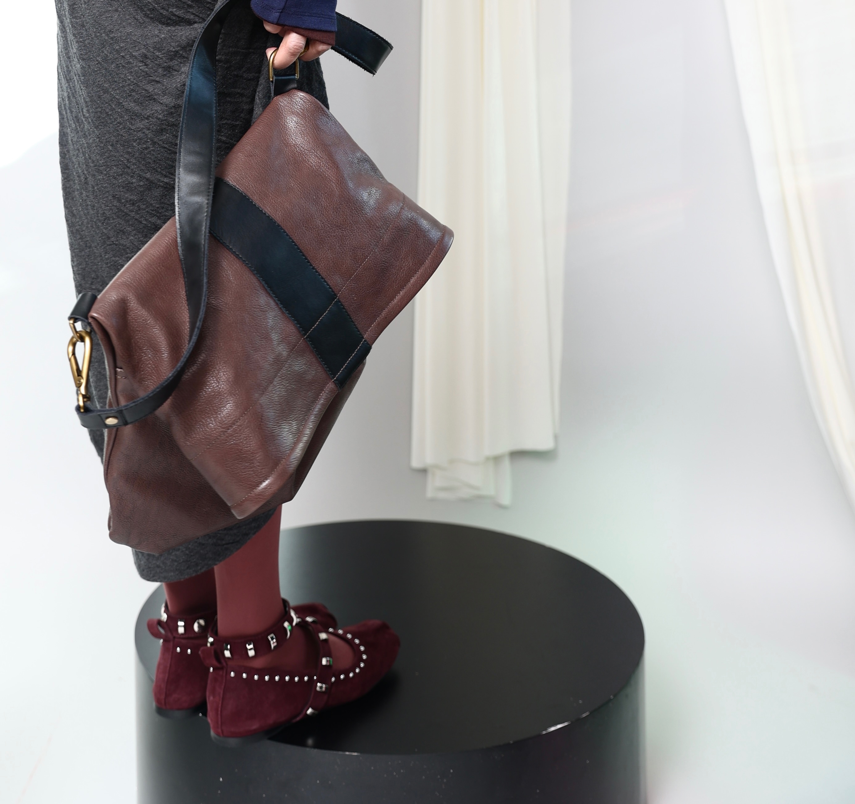 原创设计时尚气质女士简约真皮翻盖单肩包袋设计师款