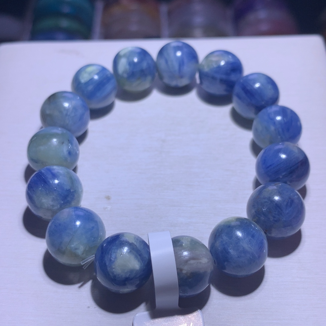 手串银S925镶嵌水晶蓝晶14.9m