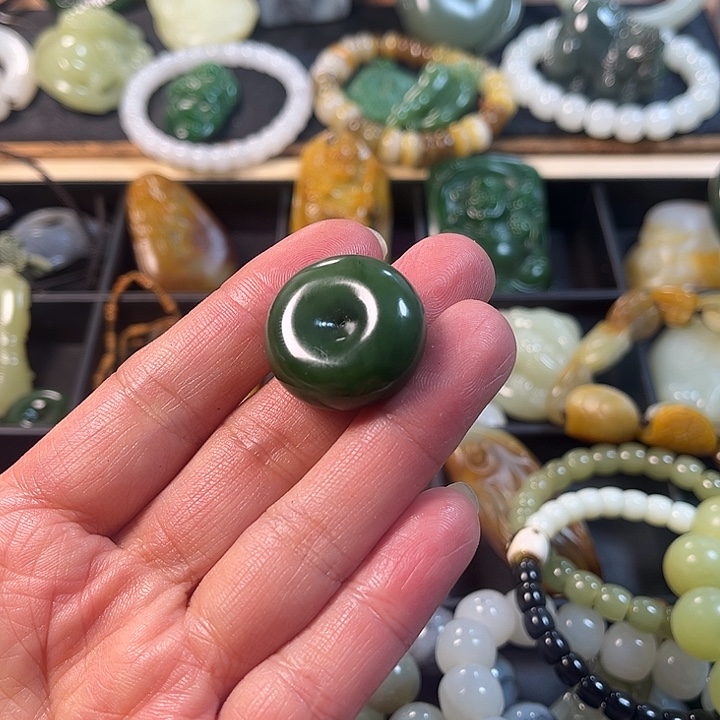 和田玉（碧玉）未镶嵌吊坠(不含链)