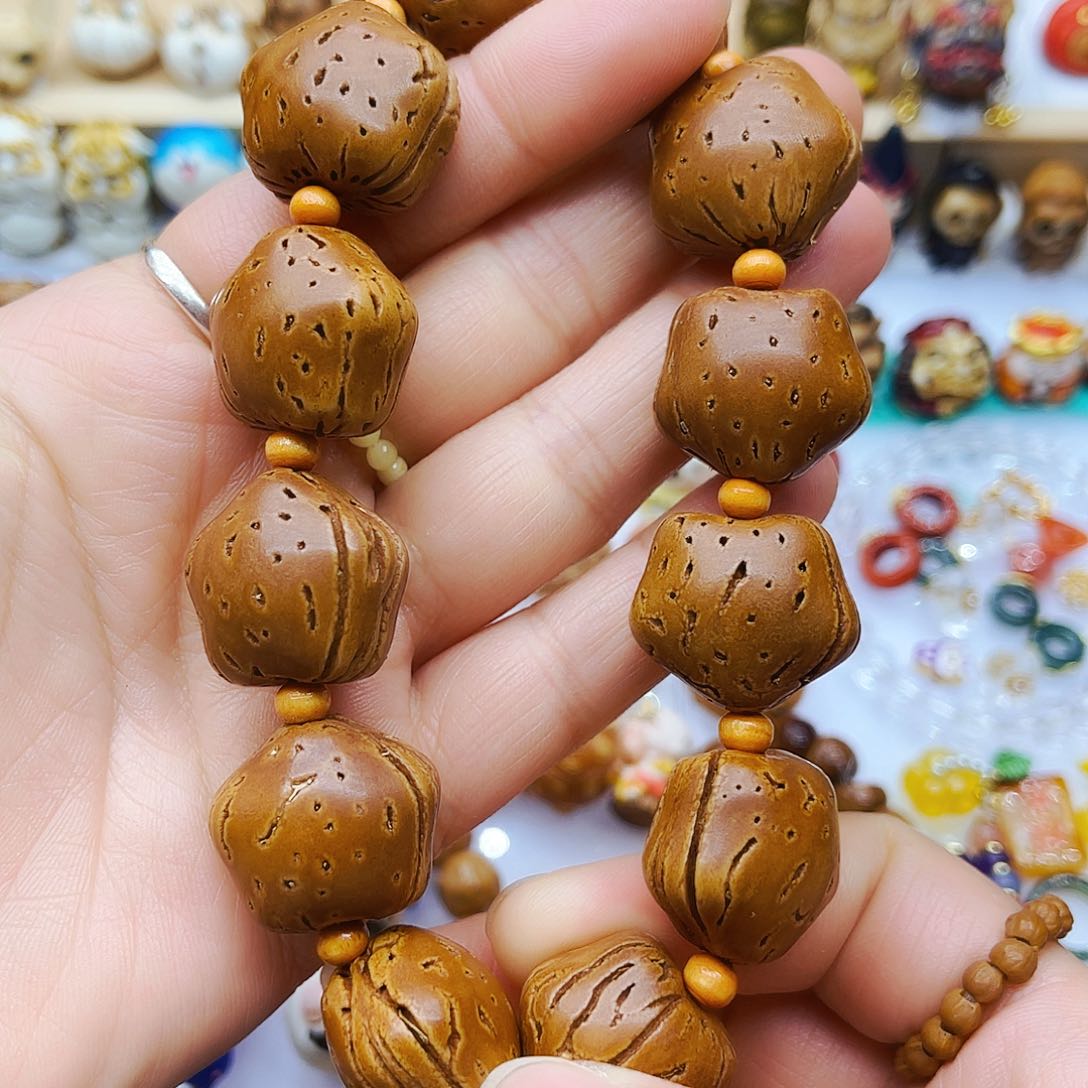 桃核手串手工雕刻手链