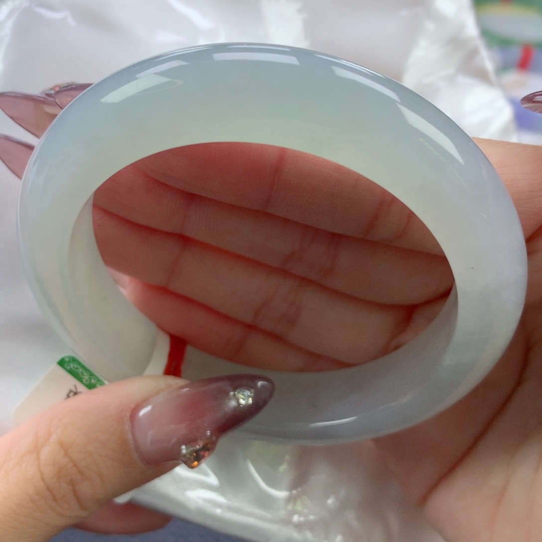 翡翠手镯未镶嵌56.9正圈