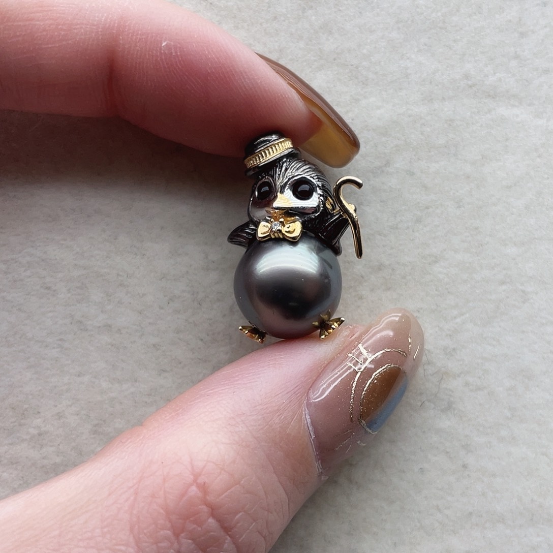 海水珍珠银S925镶嵌吊坠67