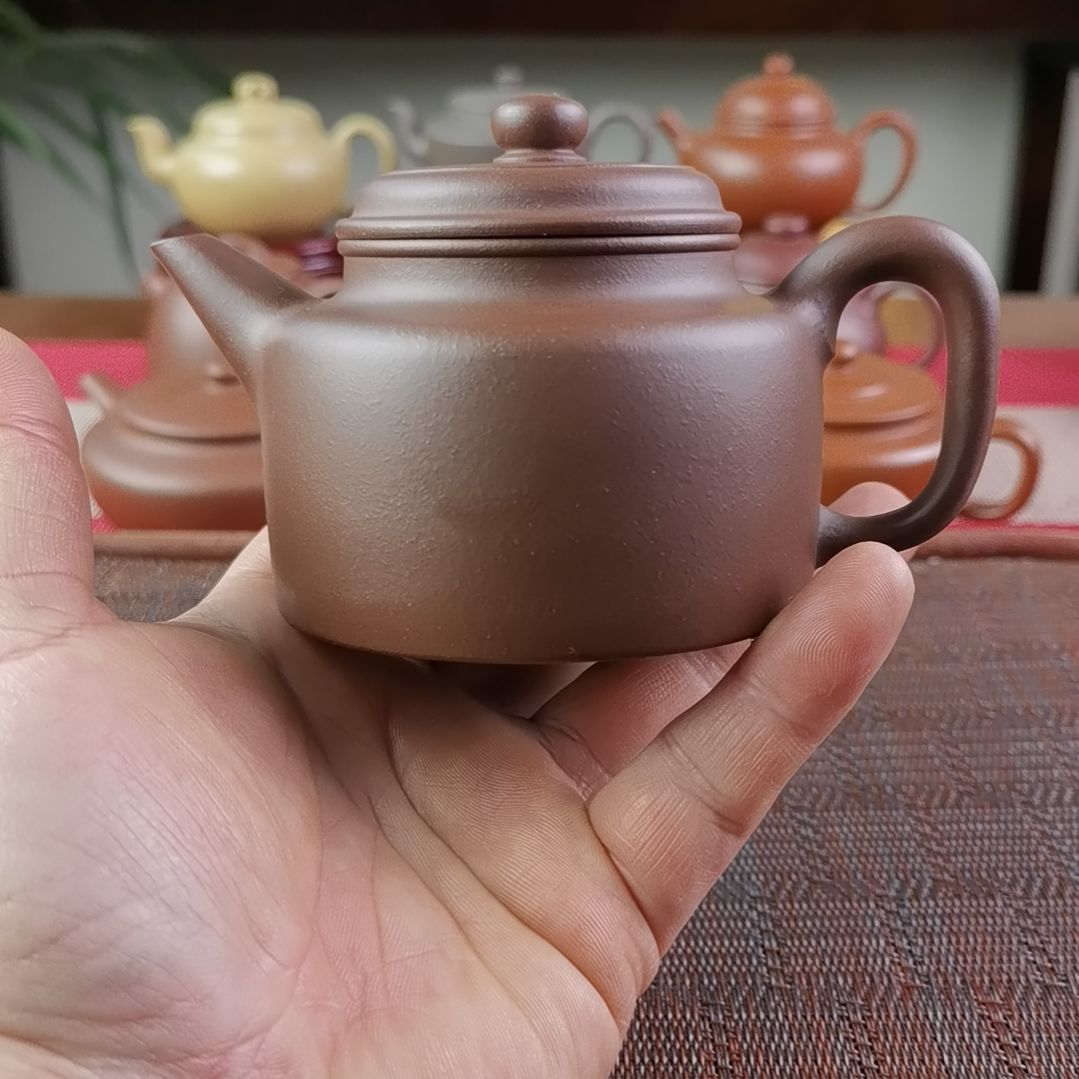 紫砂茶壶紫泥高剑流德钟230C
